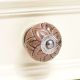 Golden Flower Ceramic Dresser Knob