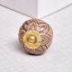 Golden Flower Ceramic Dresser Knob