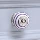 Dark Purple Striped Knob
