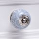 Grey Floral Knob