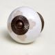 White Etched Ceramic Knob 49