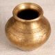 Engraved Golden Brass Holy Water Pot for Flower Decor