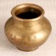 Vintage Brown Brass Holy Pot for Flower Decoration