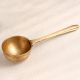 Elegant Golden Brass Holy Spoon Made of Premium Brass