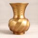 Handcrafted Premium Brass Flower Pot in Golden Finish