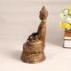 Handmade Antique Brown Lord Buddha Statue Made of Brass
