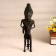 Dark Finish Male Figure Statue Playing Cymbal Made of Brass