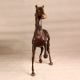 Handcrafted Elegant Brown Horse Statue Made of Brass