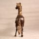 Handcrafted Elegant Brown Horse Statue Made of Brass