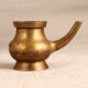 Small Brass Water Pot with Spout for Prayer and Decor