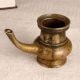 Vintage South Indian Brass Sagar Pot with Spout for Decor
