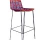 Tella Metal Woven Bar Stool Multicolor