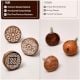 6 Pieces Floral Wooden Cabinet Knobs Drawer Pulls