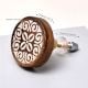 6 Pieces Floral Wooden Cabinet Knobs Drawer Pulls
