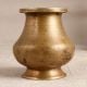 Handcrafted Vintage Brass Holy Water Pot in Brown Finish