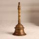 Elegant Brown Brass Bell with Nandi Handle for Prayer