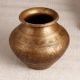 Beautiful Engraved Brass Holy Water Pot in Elegant Brown Finish