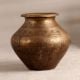 Beautiful Engraved Brass Holy Water Pot in Elegant Brown Finish