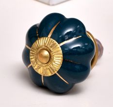 Dark Green Golden Knob