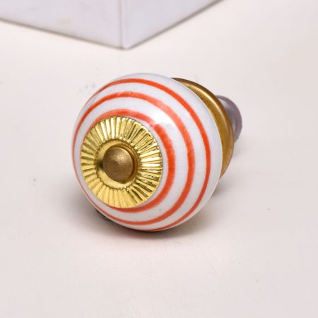 White Orange Knob