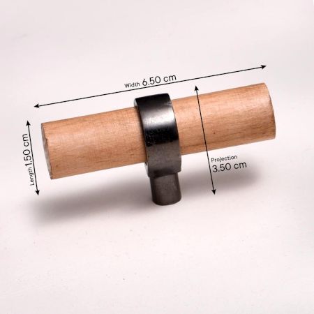 Natural Wooden T-Bar Drawer Knobs and Pulls