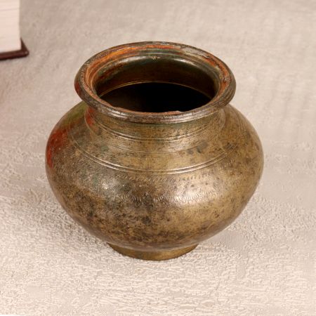 Vintage Finish Holy Water Pot Made of High-Quality Brass