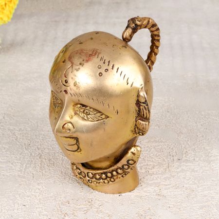 Premium Brass Gauri Head Statue for Prayer Room
