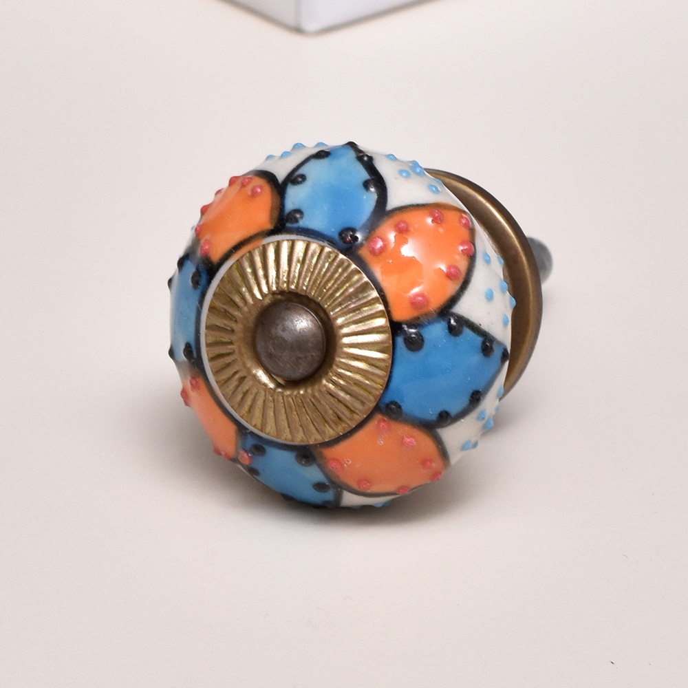 Mixed Lotus Ceramic Knob