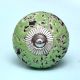 Green Black Etched Knob