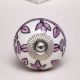 Purple Floral Knob