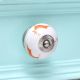 Orange Running Rein Deer Pattern Ceramic Drawer Knob Online