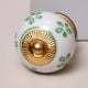 Green Floral Kitchen Cabinet Knob