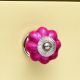 Solid Neon Pink Ceramic Melon Drawer Knob Online