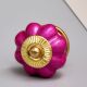 Solid Neon Pink Ceramic Melon Drawer Knob Online