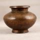 Traditional Brown Brass Holy Water Pot for Auspicious Occasion