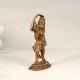 Brown Finish Lord Hanuman Statue with Long Tail Made of Brass