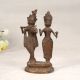 Finest Brass Statue of Lord Krishna and Goddess Radha for Worship