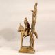 Brass Statue of God Sitting on Horse with Prabhavali for Decor