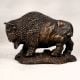 Handmade Brass Statue of North American Bison Buffalo for Decor