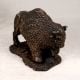 Handmade Brass Statue of North American Bison Buffalo for Decor