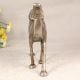 Shiny Handmade Brass Camel Statue in Silver Finish for Decor