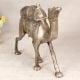Shiny Handmade Brass Camel Statue in Silver Finish for Decor