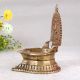 Vintage Brown Gajalaxmi Oil Lamp Made of Finest Brass
