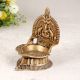 Premium Brass Gajalakshmi Oil Lamp for Prayer Room