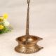 High-Quality Brass Hanging Gajalakshmi Oil Lamp in Brown Finish