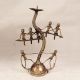 Tribal Art Brass Candle Stand in English Art for Home Decor