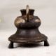 Indian Vintage Brass Hookah Base in Dark Finish for Decor