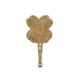 Brass Floral Single Wall Hook