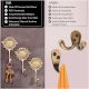 Single Brass Sunflower Wall Hook