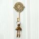 Brass Filigree Cutwork Design Single Wall Hook